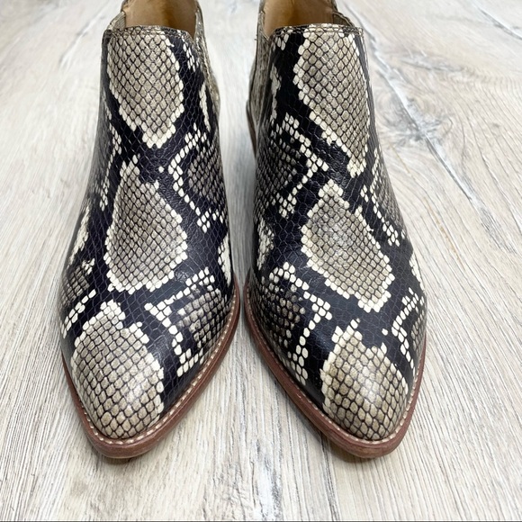Madewell Sonia Chelsea Boot Snake Embossed Leather  Sz 7.5 NWOT - Picture 11 of 13
